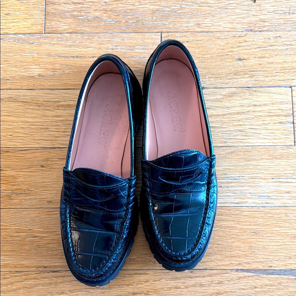 J. Crew Black Loafers